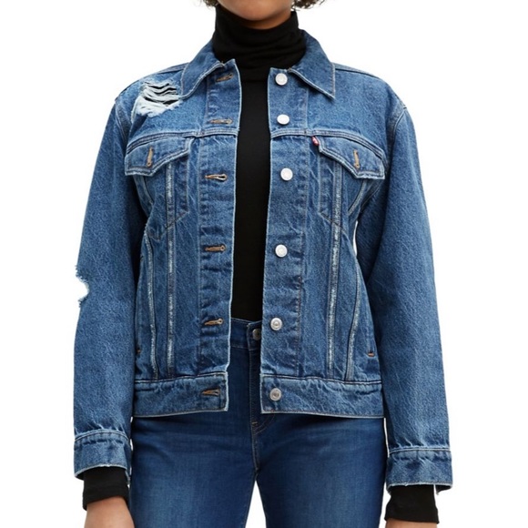 Levi's Jackets & Blazers - LEVIS Distressed Denim Jacket